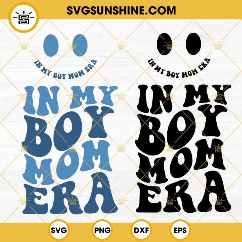 In My Boy Mom Era Svg Boy Mama Svg Retro Mom Era Svg Trendy Mom