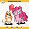 Bluey Bingo And Pinkie Pie Unicorn SVG, Bingo Heeler SVG PNG DXF EPS Digital Download