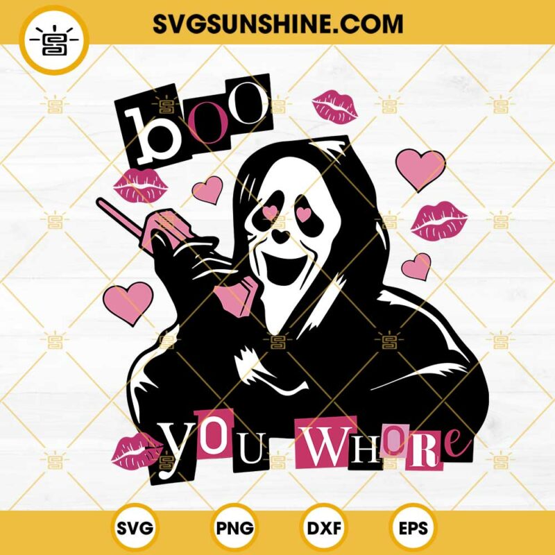 Ghostface Svg Scream Svg Boo You Whore Svg Etsy Austr - vrogue.co