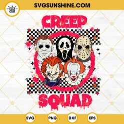 Creep Squad SVG, Horror Movie Characters SVG, Horror Friends SVG, Halloween SVG