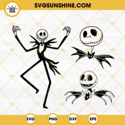Jack Skellington SVG Bundle, Nightmare Before Christmas SVG, Halloween SVG Cricut Files