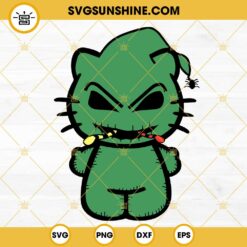 Hello Kitty Zombie Happy Halloween SVG PNG DXF EPS Cut Files