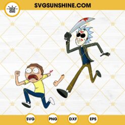 Rick Jason Voorhees Kill Morty SVG, Rick And Morty Horror Halloween SVG