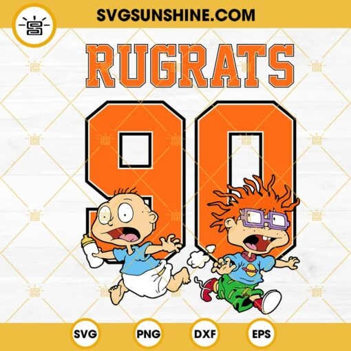 Rugrats 90 SVG, Chuckie Finster SVG, Tommy Pickles SVG, 90s Cartoon SVG PNG DXF EPS