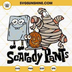 Scaredy Pants SVG, SpongeBob SquarePants Halloween SVG PNG Files