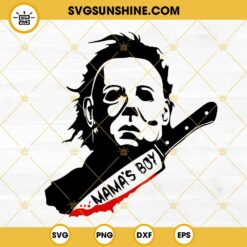 Michael Myers Mama's Boy SVG, Horor Halloween Movie SVG PNG DXF EPS Instant Download