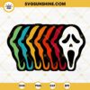 Ghostface Scream Masks Color SVG, Funny Scream SVG, Spooky Movie SVG, Halloween Scary Face SVG PNG DXF EPS