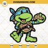 Leo Ninja Turtle Pizza SVG, TMNT Leonardo SVG PNG DXF EPS Cut Files