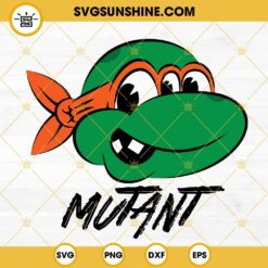 Michelangelo Mutant SVG, Mike Ninja Turtles SVG, TMNT SVG PNG DXF EPS Cut Files