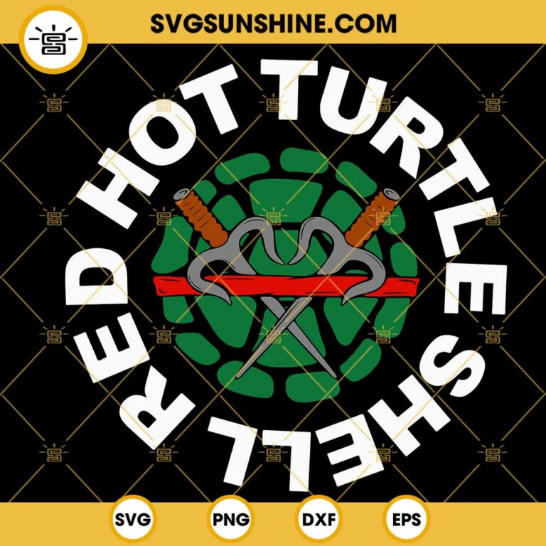 Red Hot Turtle Shell Svg Raph Teenage Mutant Ninja Turtles Svg Superhero Turtle Svg Png Dxf Eps 