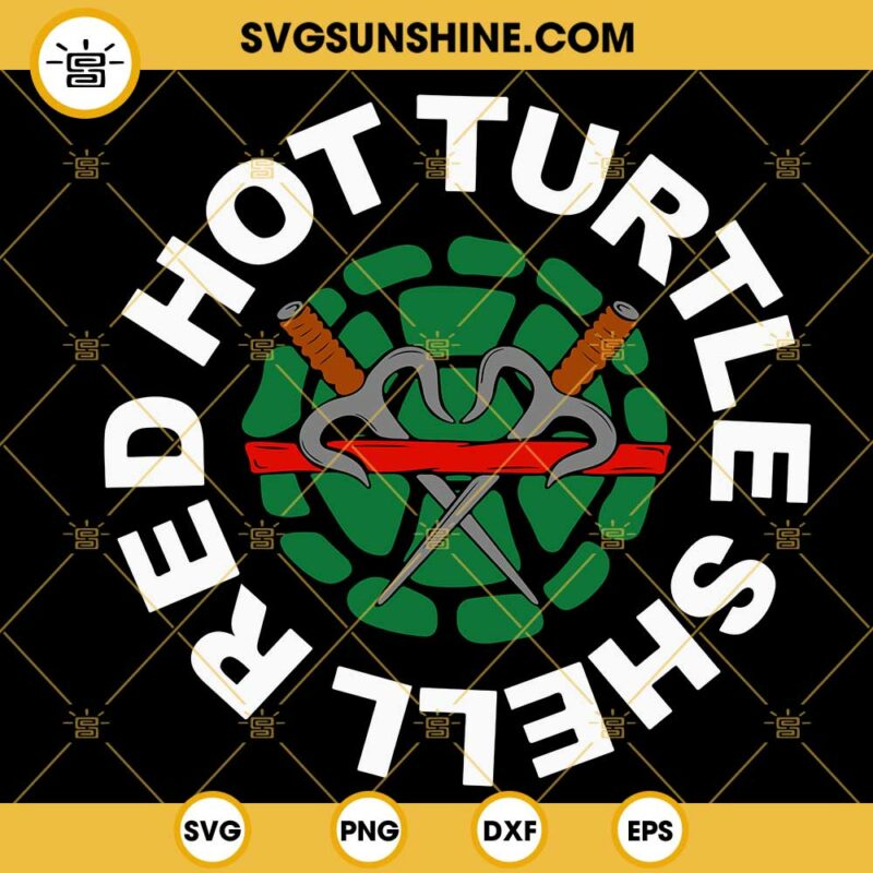 Red Hot Turtle Shell SVG, Raph Teenage Mutant Ninja Turtles SVG ...