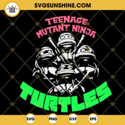 Teenage Mutant Ninja Turtles SVG, Leonardo Donatello Raphael Michelangelo TMNT SVG