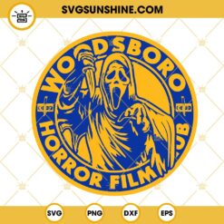 Woodsboro Horror Film Club SVG, Ghostface Scream SVG, Halloween Horror Movie SVG PNG DXF EPS