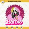 Barbie Ghostface SVG, Pink Scream SVG, Scary Barbie Halloween SVG PNG DXF EPS Cricut