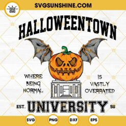 Halloweentown University 1998 SVG, Spooky Pumpkin SVG, Halloween SVG PNG DXF EPS Cut Files