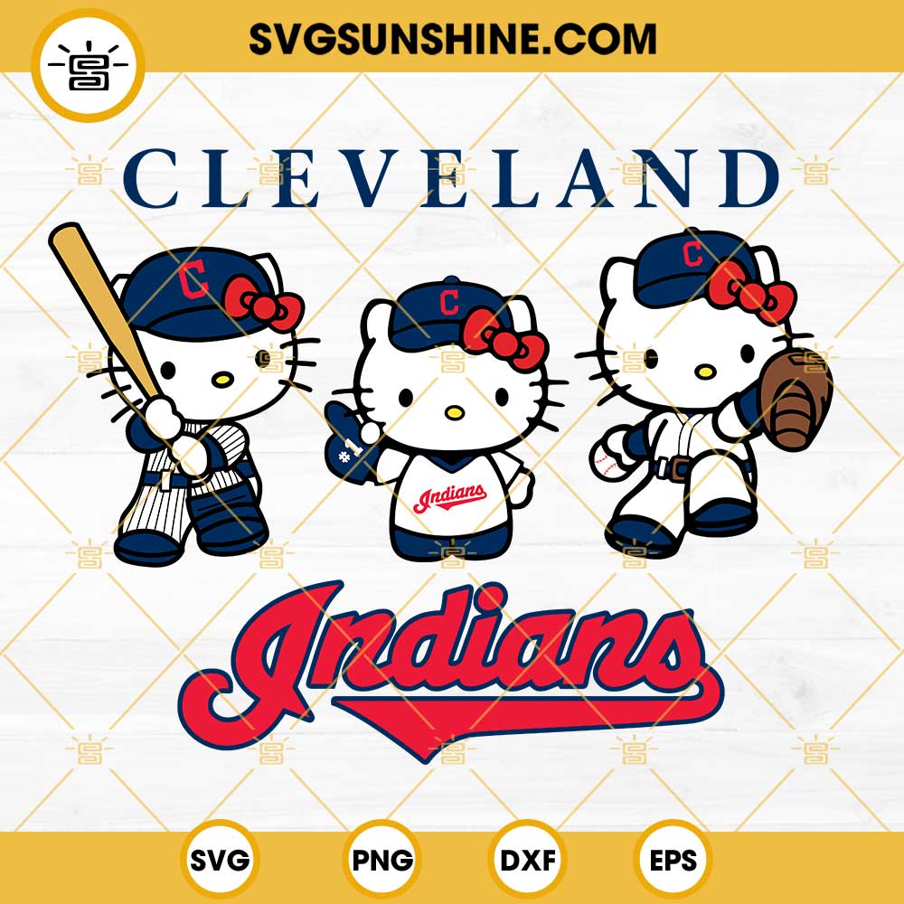 Cleveland Indians Special Hello Kitty Design Baseball Jersey