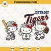 Hello Kitty Detroit Tigers Baseball SVG PNG DXF EPS