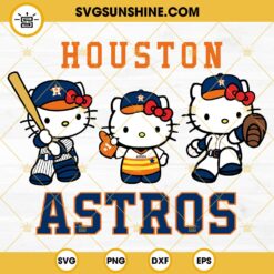 Hello Kitty Houston Astros Baseball SVG PNG DXF EPS