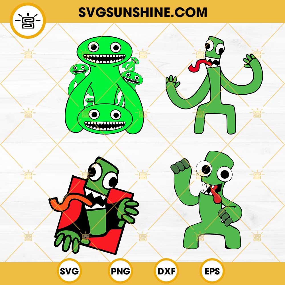 Green from Rainbow Friends SVG, Funny SVG, PNG DXF EPS Digital File.