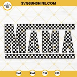 Mama Checkered SVG, Race Mom SVG, Racing SVG PNG DXF EPS Cut Files