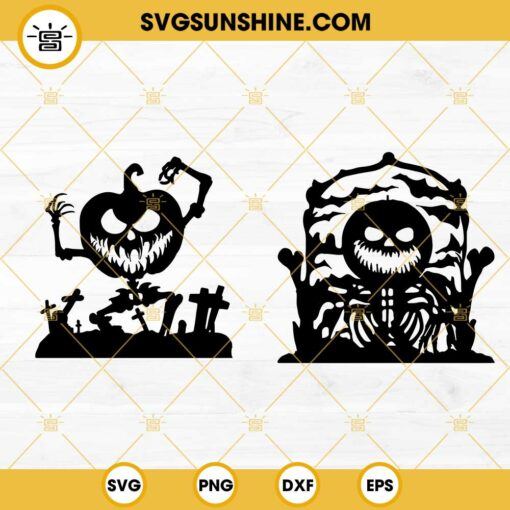 Pumpkin Monster SVG, Jack O Lantern SVG, Skeleton SVG, Spooky Halloween SVG PNG DXF EPS