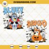 Bluey Bingo Halloween SVG Bundle, Trick Or Treat SVG, Bluey Spooky SVG PNG DXF EPS Cut Files