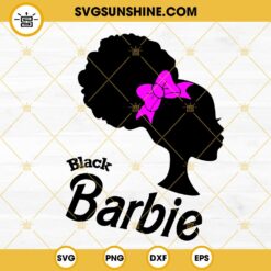 Black Barbie SVG, Afro Barbie SVG, African American Barbie Girl SVG PNG DXF EPS Cricut