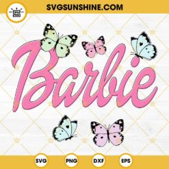 Barbie SVG, Barbie Butterfly SVG, Pink Doll SVG