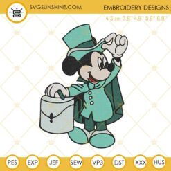 Mickey Mouse Haunted Mansion Embroidery Designs, Disney Movie Embroidery Pattern Files