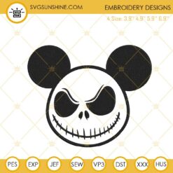 Mickey Jason Voorhees Killin It Machine Embroidery Designs, Mickey Mouse Halloween Embroidery Files
