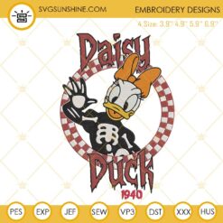 Daisy Duck Halloween Embroidery Designs, Disney Halloween Embroidery Files