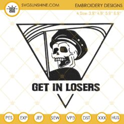Get In Losers Skeleton Embroidery Files, Benny Halloweentown Embroidery Designs