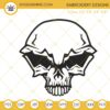 Skull Machine Embroidery Designs, Halloween Embroidery Files