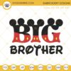 Big Brother Mickey Machine Embroidery Designs, Disney Family Embroidery Files