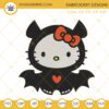 Hello Kitty Halloween Bat Embroidery Design Download Files
