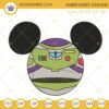 Mickey Head Buzz Lightyear Machine Embroidery Designs, Disney Mickey Toy Story Embroidery Files