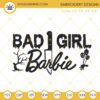 Bad Girl Barbie Halloween Embroidery Designs, Barbie Knife Machine Embroidery Pattern Files