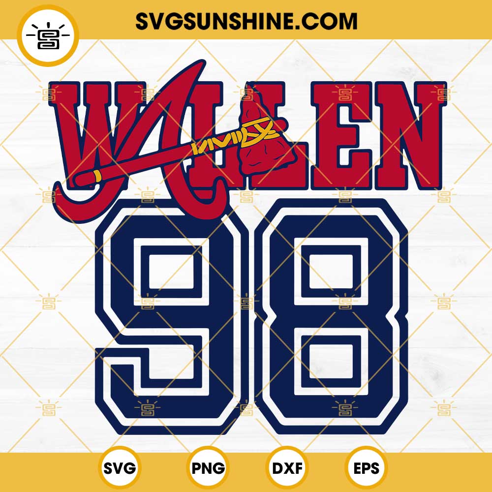 98 Braves Morgan Wallen Digital SVG Download Printable Design 
