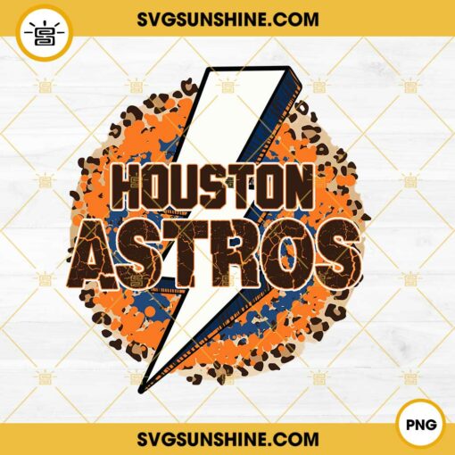 Houston Astros PNG, Astros Lightning PNG File Designs