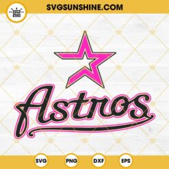 Astros Pink SVG, Astros Star Logo SVG, Houston Astros SVG