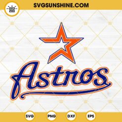 Astros Star Logo SVG, Astros Orange & Navy SVG, Houston Astros Star SVG