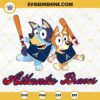 Bluey Atlanta Braves Baseball SVG PNG DXF EPS