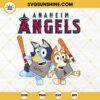Bluey Los Angeles Angels Of Anaheim Baseball SVG PNG DXF EPS