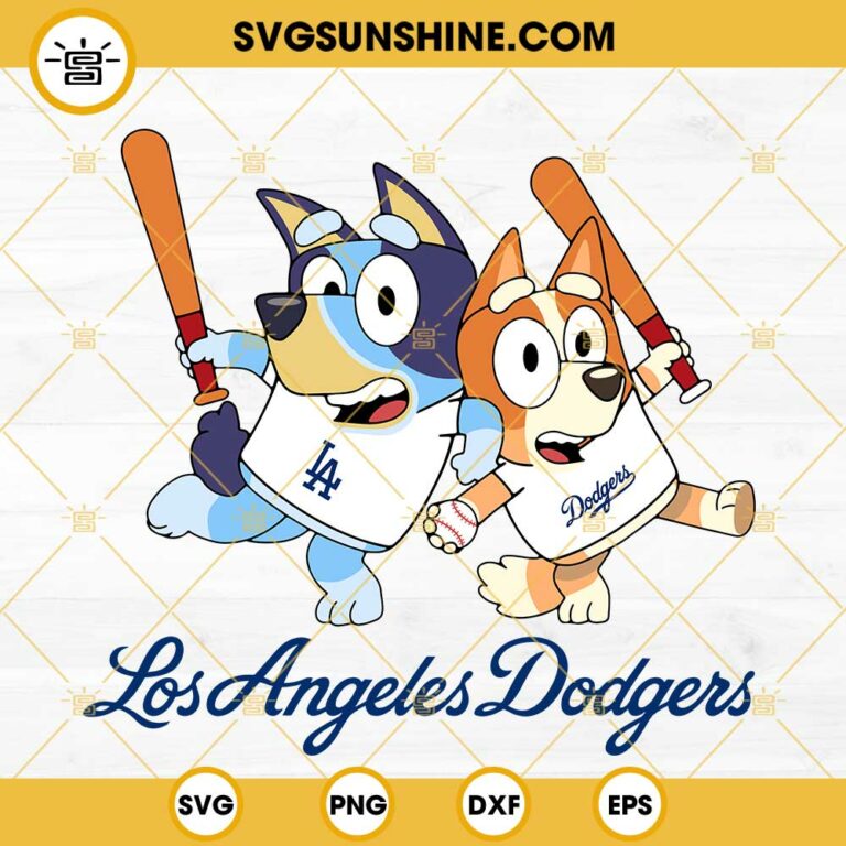 Bluey Los Angeles Dodger Baseball SVG PNG DXF EPS bluey-los-angeles-dodger-baseball-svg-png-dxf-eps