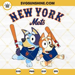 Bluey New York Mets Baseball SVG PNG DXF EPS