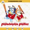 Bluey Philadelphia Phillies Baseball SVG PNG DXF EPS
