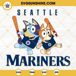 Bluey Seattle Mariners Baseball SVG PNG DXF EPS