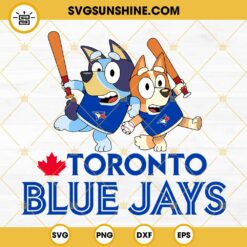 Bluey Toronto Blue Jays Baseball SVG PNG DXF EPS