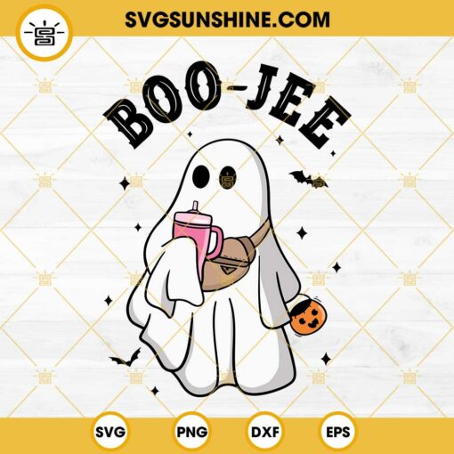 Boo Jee SVG, Boo Ghost Halloween SVG, Boo SVG