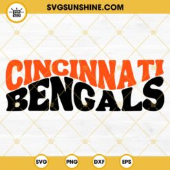 Cincinnati Bengals Football SVG PNG DXF EPS Cut Files